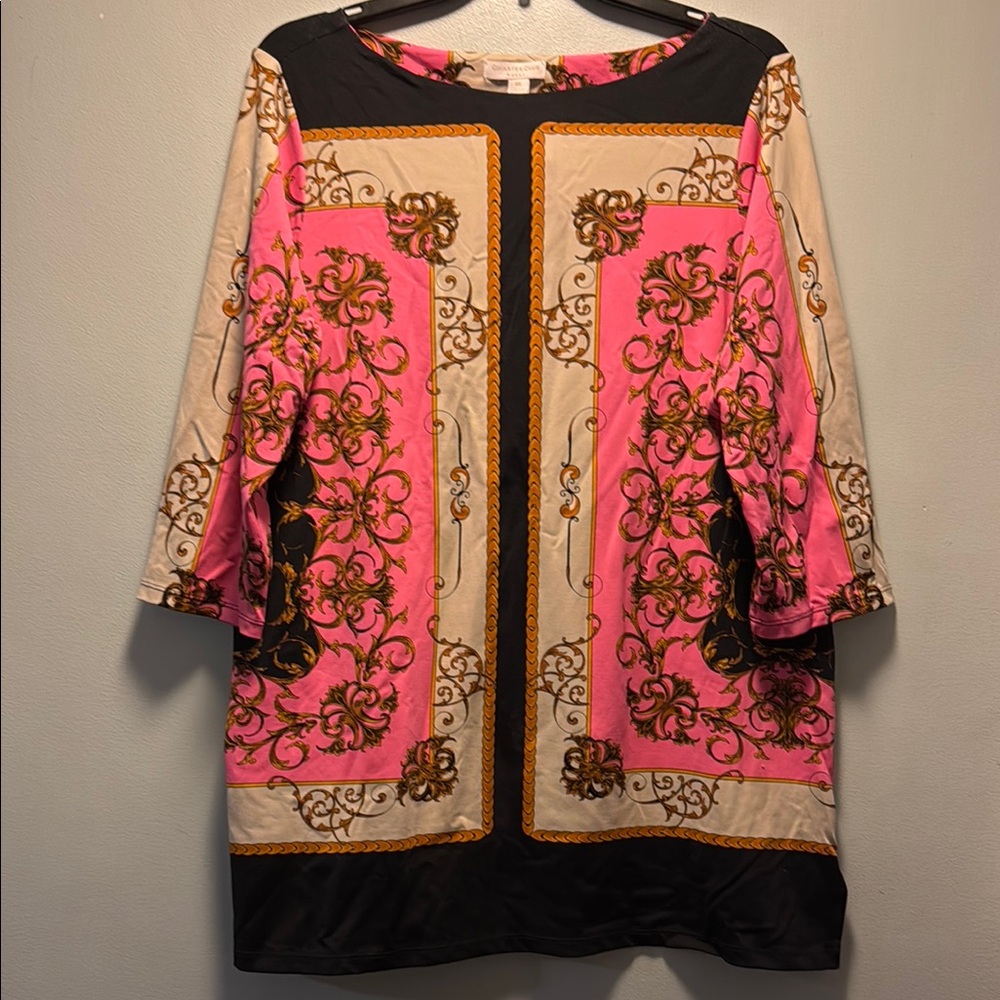 Charter Club Pink and Black Blouse